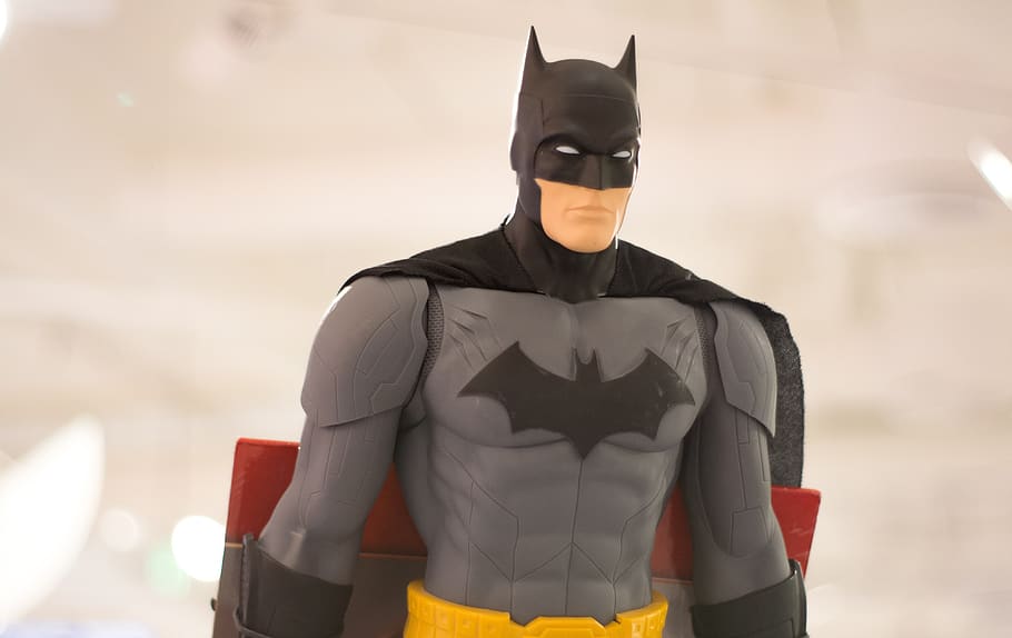 batman, toy, superhero, figure, childhood, toys, front view