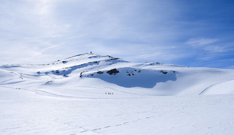 glacier, snow, landscape, mountain, winter, space, alpine, alps, HD wallpaper
