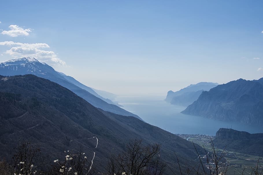 outsight, view, overlook, lake, mountains, beauty in nature HD wallpaper