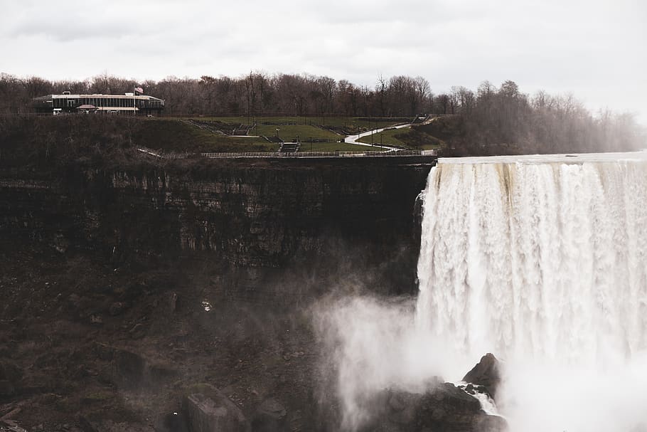 waterfalls during daytime, nature, river, outdoors, canada, niagara falls HD wallpaper