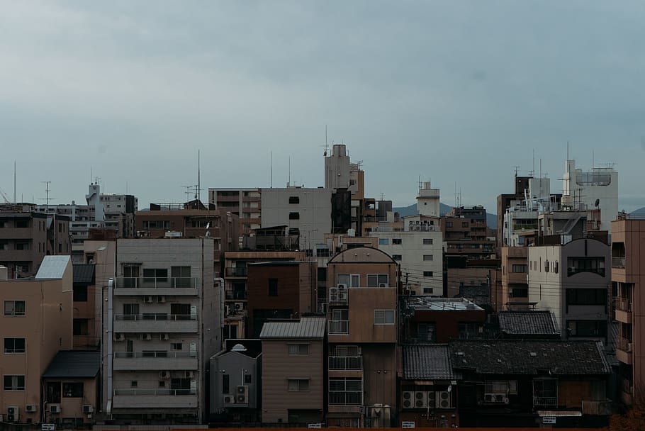 japan, kyoto, retro, alley, street, buildings, town, mood, city, HD wallpaper