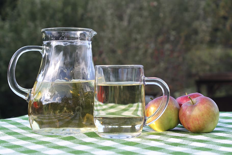 apple, drink, fruit, glass, food, apple cider, food and drink HD wallpaper
