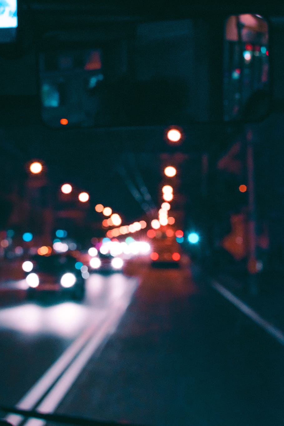 HD wallpaper: bokeh photography of vehicles on street at night, traffic ...