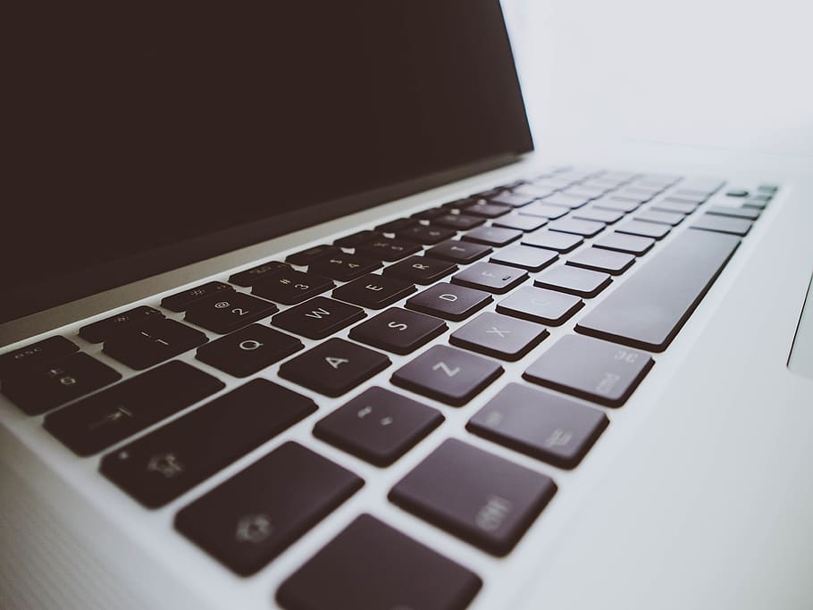 macbook, laptop, keyboard, technology, business, office, work HD wallpaper