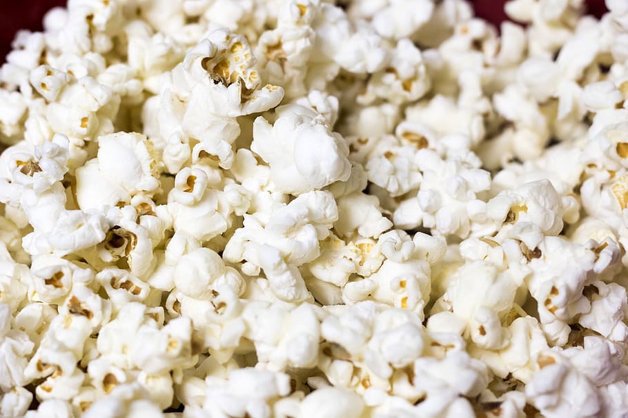 Close-up Photo of Popcorn, blur, cooked, delicious, depth of field, HD wallpaper