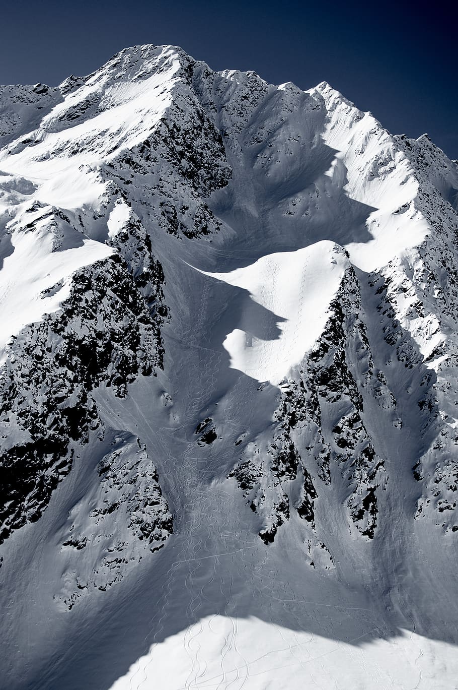 nature, outdoors, mountain, mountain range, ice, peak, glacier HD wallpaper
