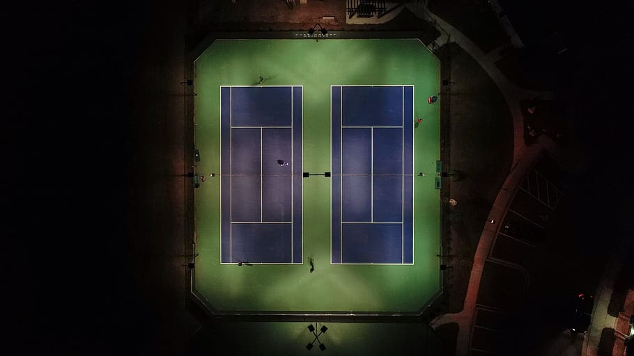 green and blue stadium, urban, town, city, building, furniture HD wallpaper