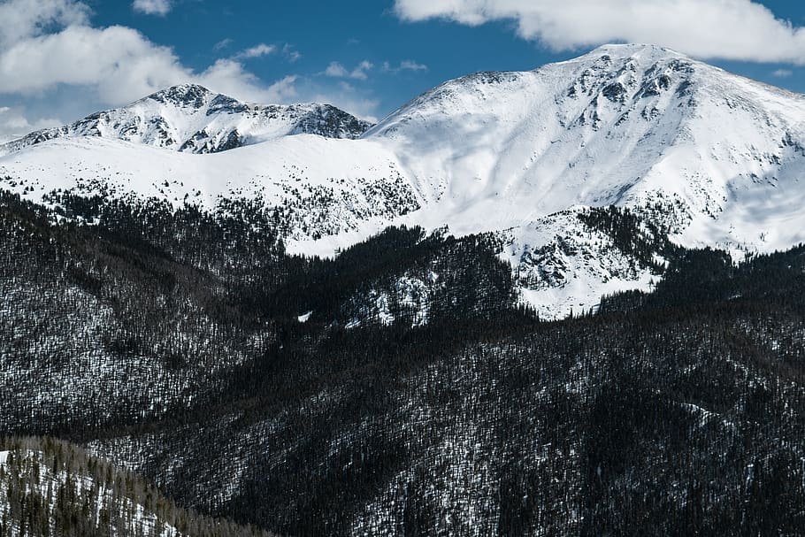 snow covered mountain during daytime, nature, outdoors, ice, mountain range HD wallpaper