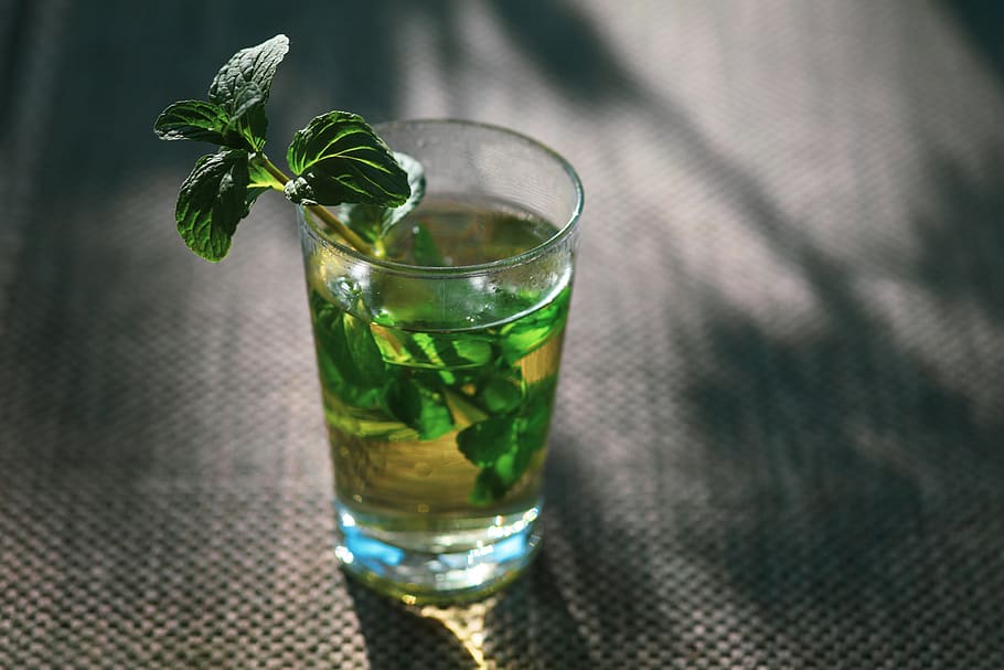 mint, tee, peppermint, herbs, healthy, drink, refreshment, glass HD wallpaper