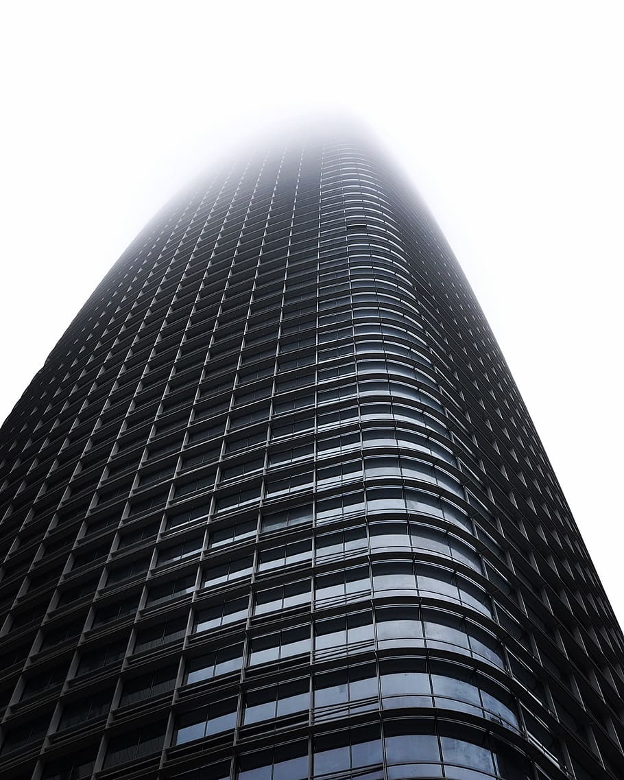 HD wallpaper: san francisco, salesforce tower, united states, bandw, fog |  Wallpaper Flare