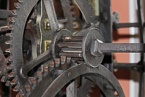movement, old clockwork, time, antique, gears, metal, nostalgia HD wallpaper