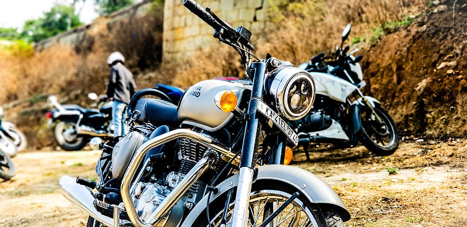 Close-up Photography of Motorcycle, blur, chrome, focus, headlight HD wallpaper