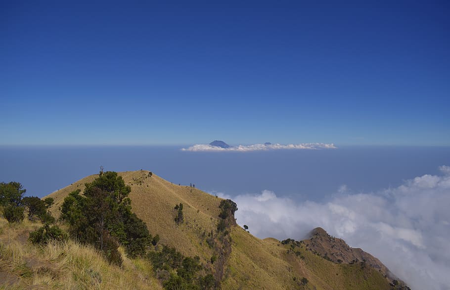summit, peak, mountain, merbabu, indonesia, top, adventure HD wallpaper