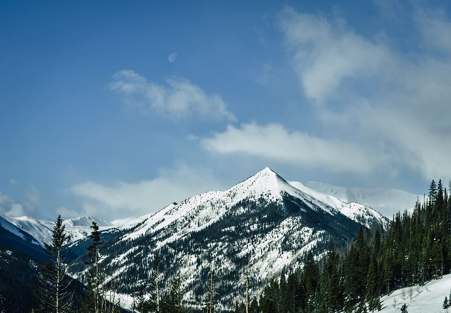 Landscape Photography of Mountain Covered Snow, cold, environment HD wallpaper