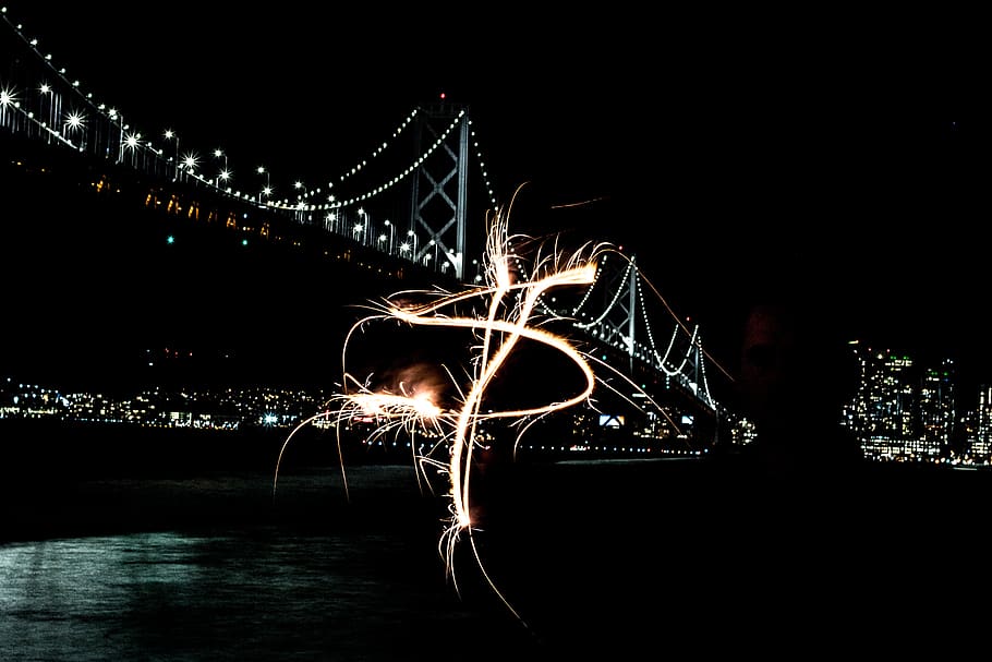 money, night, illuminated, architecture, water, motion, city HD wallpaper