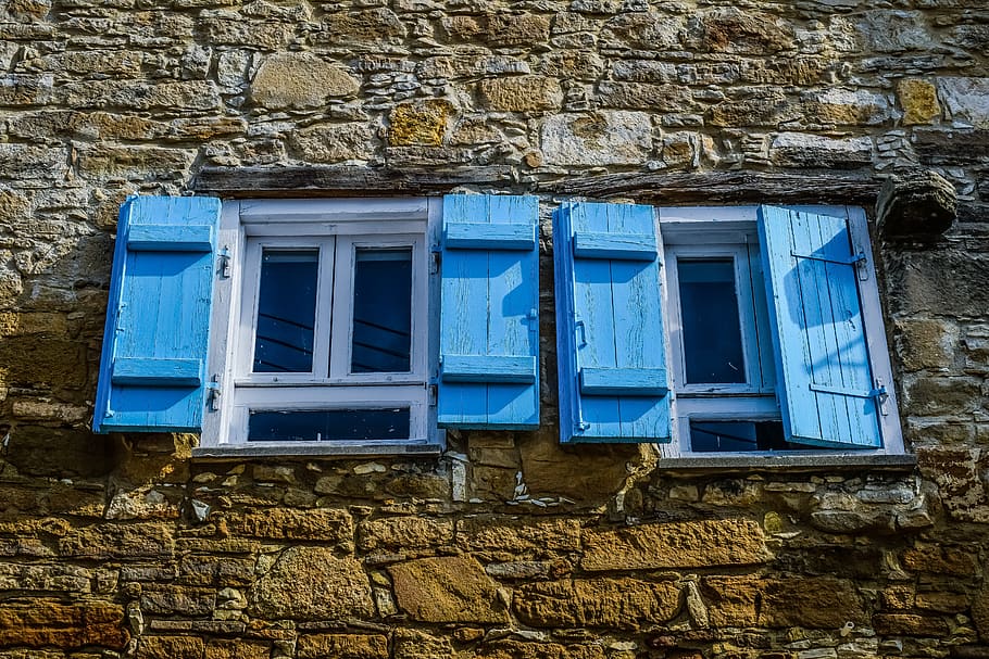 window, house, wall, stone, old, architecture, traditional HD wallpaper