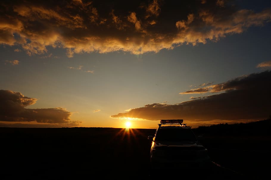 sunset, picnic, lake, camping, nature, sky, cloud - sky, beauty in nature HD wallpaper