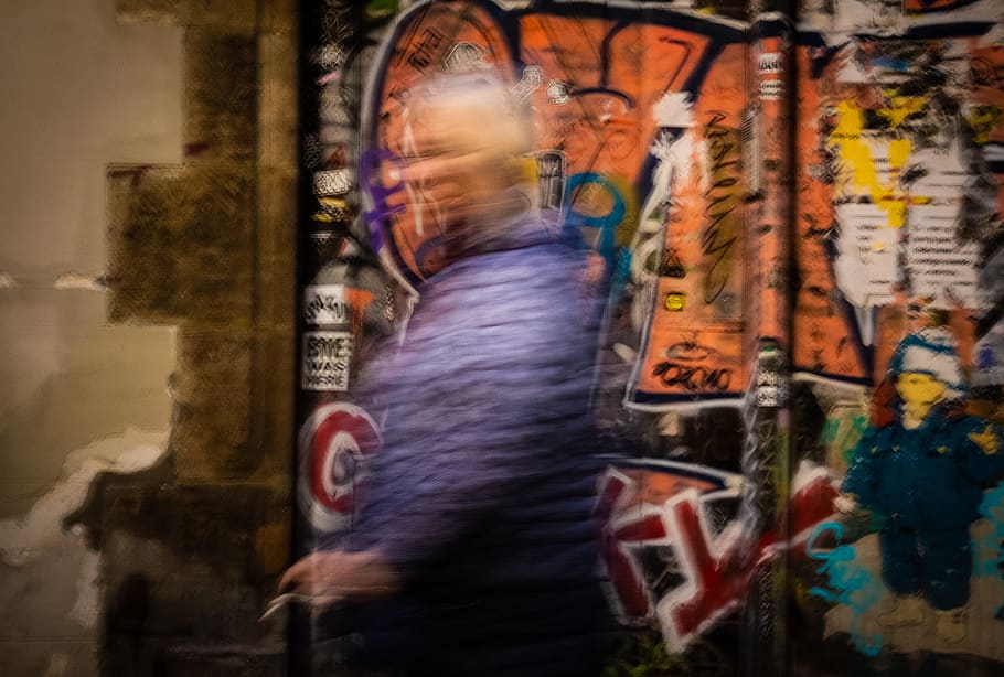 multicolored painted wall, human, person, graffiti, art, painting HD wallpaper