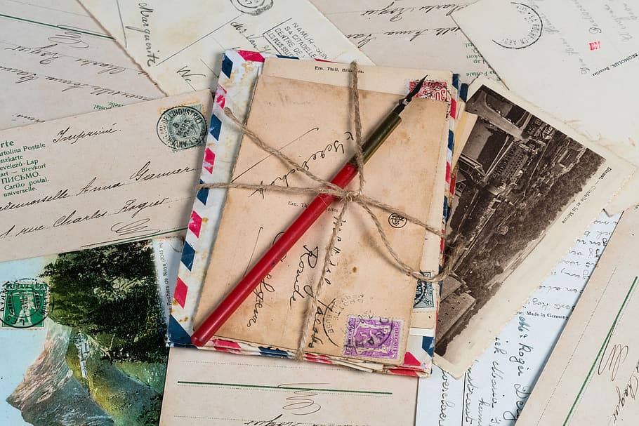 Letter Envelopes , pen, postcard, postcards, no people, paper HD wallpaper