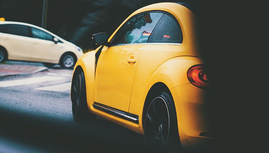germany, hamburg, vw, beetle, auto, automobile, unsplash, tree HD wallpaper