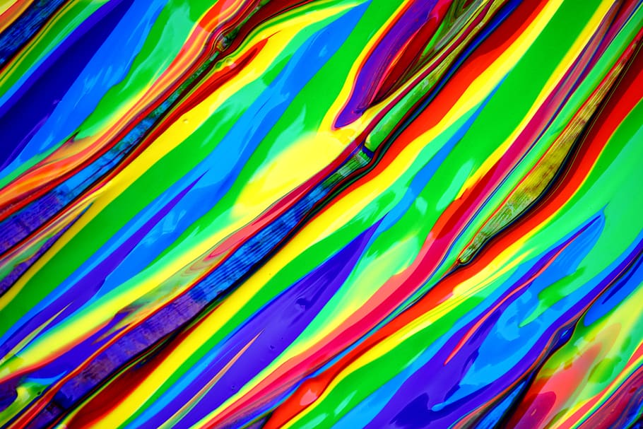 Abstract Painting, art, artistic, bright, close-up, colorful, HD wallpaper