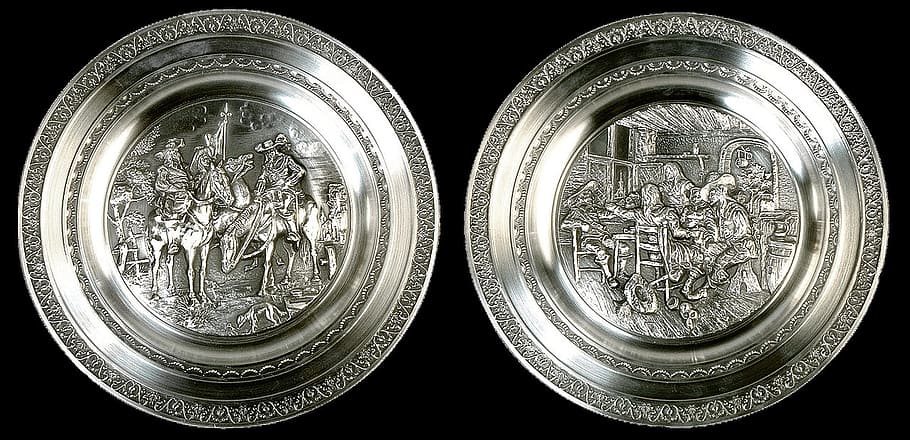 tableware, silver, object, metal, decoration, indoors, close-up HD wallpaper