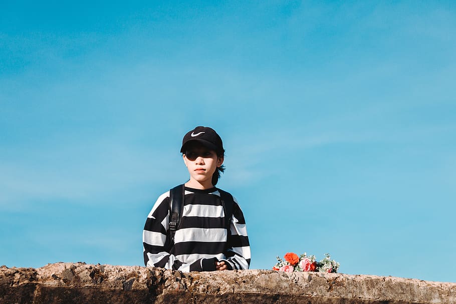 Photo of Girl Wearing Nike Cap, adorable, adventure, attractive HD wallpaper