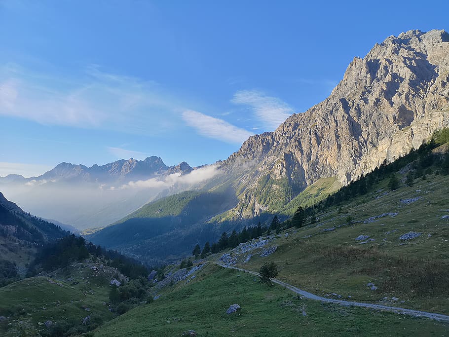 green mountain during daytime, nature, mountain range, outdoors HD wallpaper