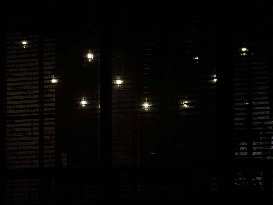 light bumb, lights, yellow, white, black, colors, much, illuminated HD wallpaper
