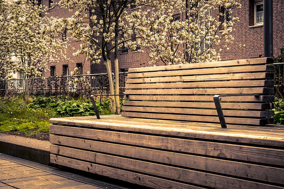 Resting place. Скамья д отдыха сломана. Скамейка место встречи. Concrete curve sits Wooden Benches Park. Vindhie Lin.