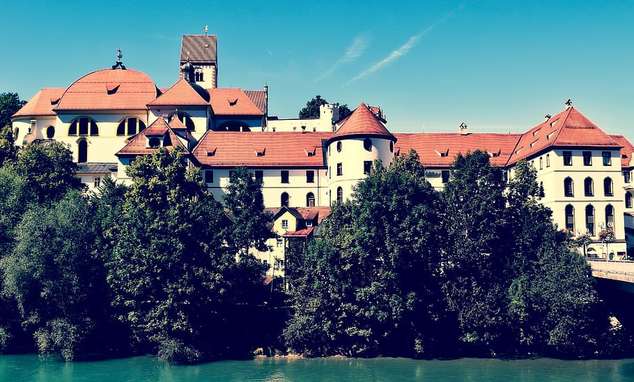 germany, füssen, building, building exterior, architecture HD wallpaper