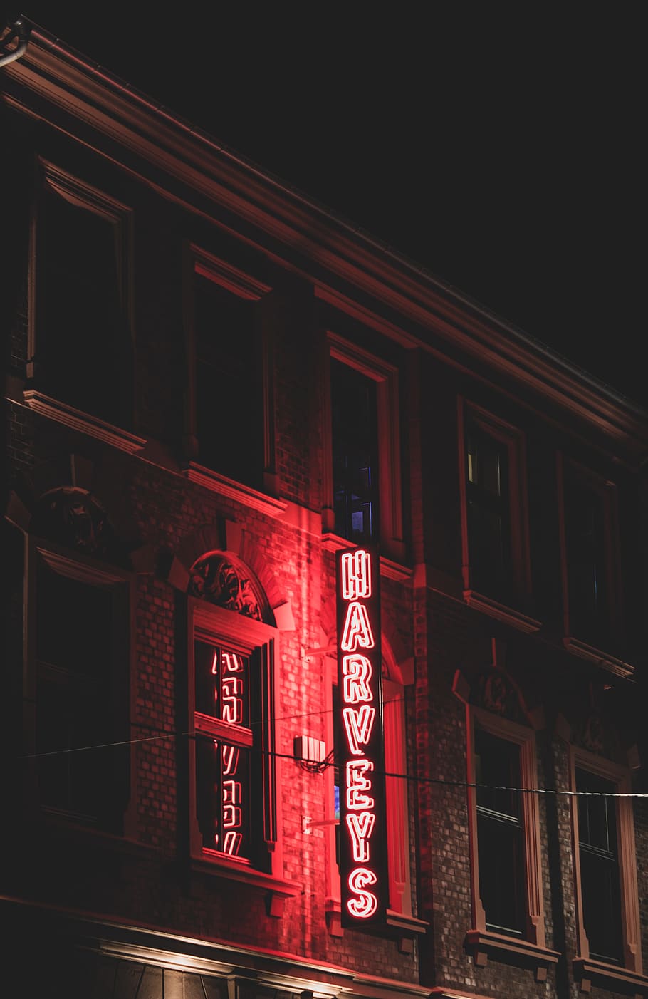 harvesys signage, architecture, building exterior, illuminated HD wallpaper