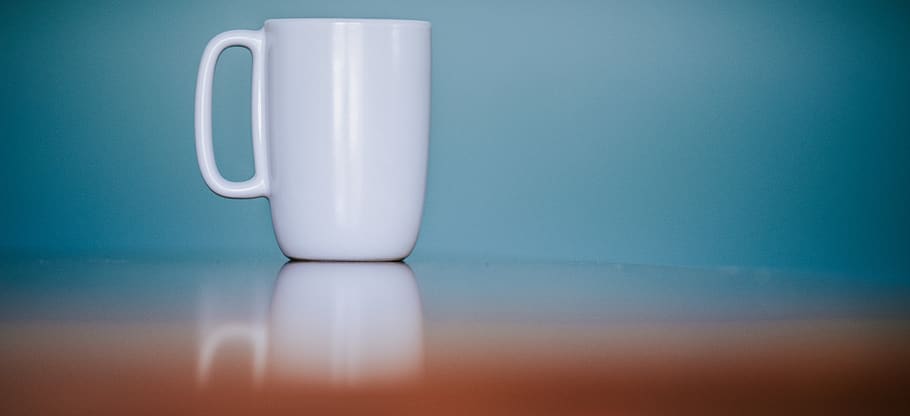 coffee, cup, coffee cup, drink, food, blue, white, indoors HD wallpaper