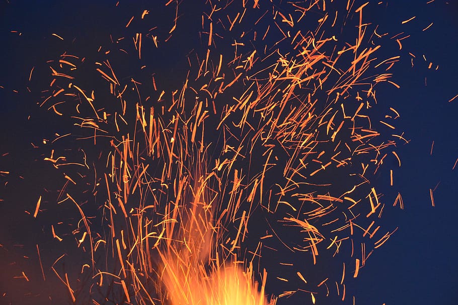 Close-up Photo of Fire, art, blaze, bonfire, bright, burn, color