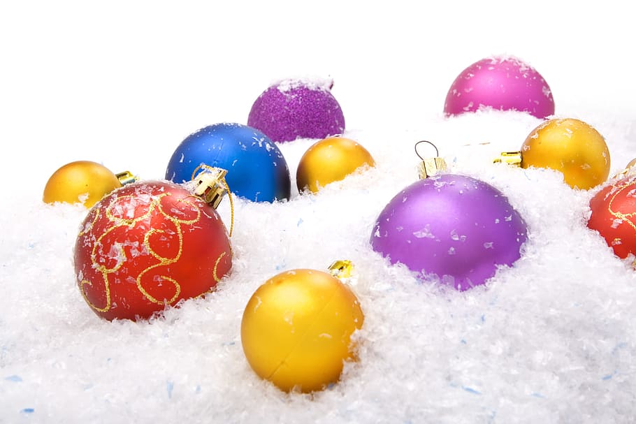 ball, bauble, balls, baubles, christmas, close-up, closeup HD wallpaper