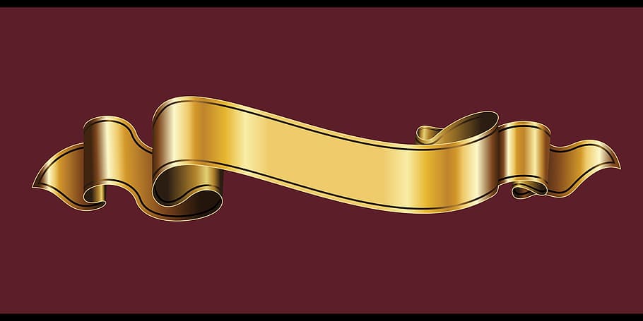 ribbon, gold, texture, graphic, graphical, indoors, red, no people HD wallpaper