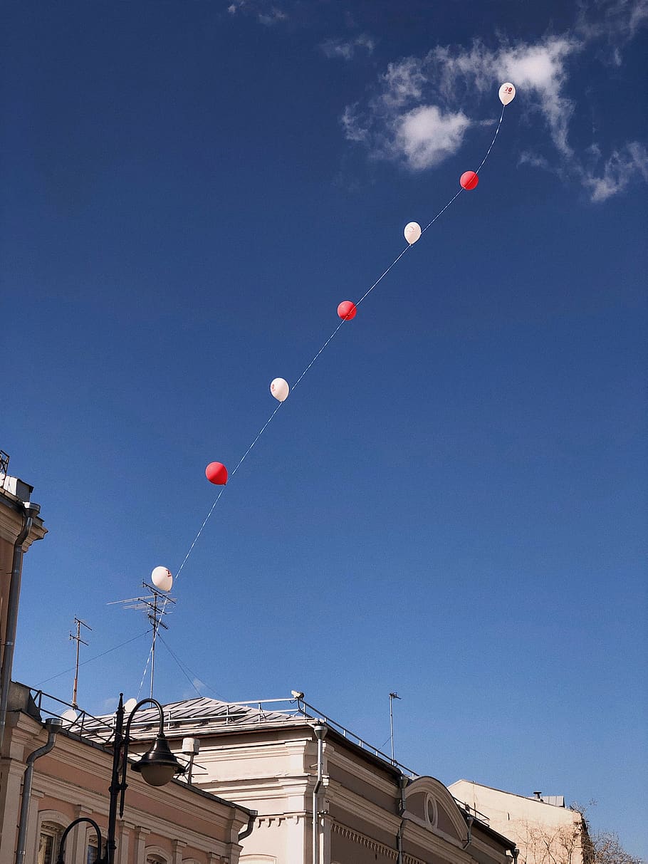 ball, building, outdoors, architecture, nature, tower, balloon HD wallpaper