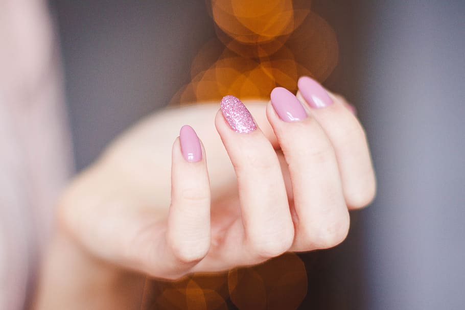 Pink Manicure, blur, bright, conceptual, dof, fashion, finger HD wallpaper
