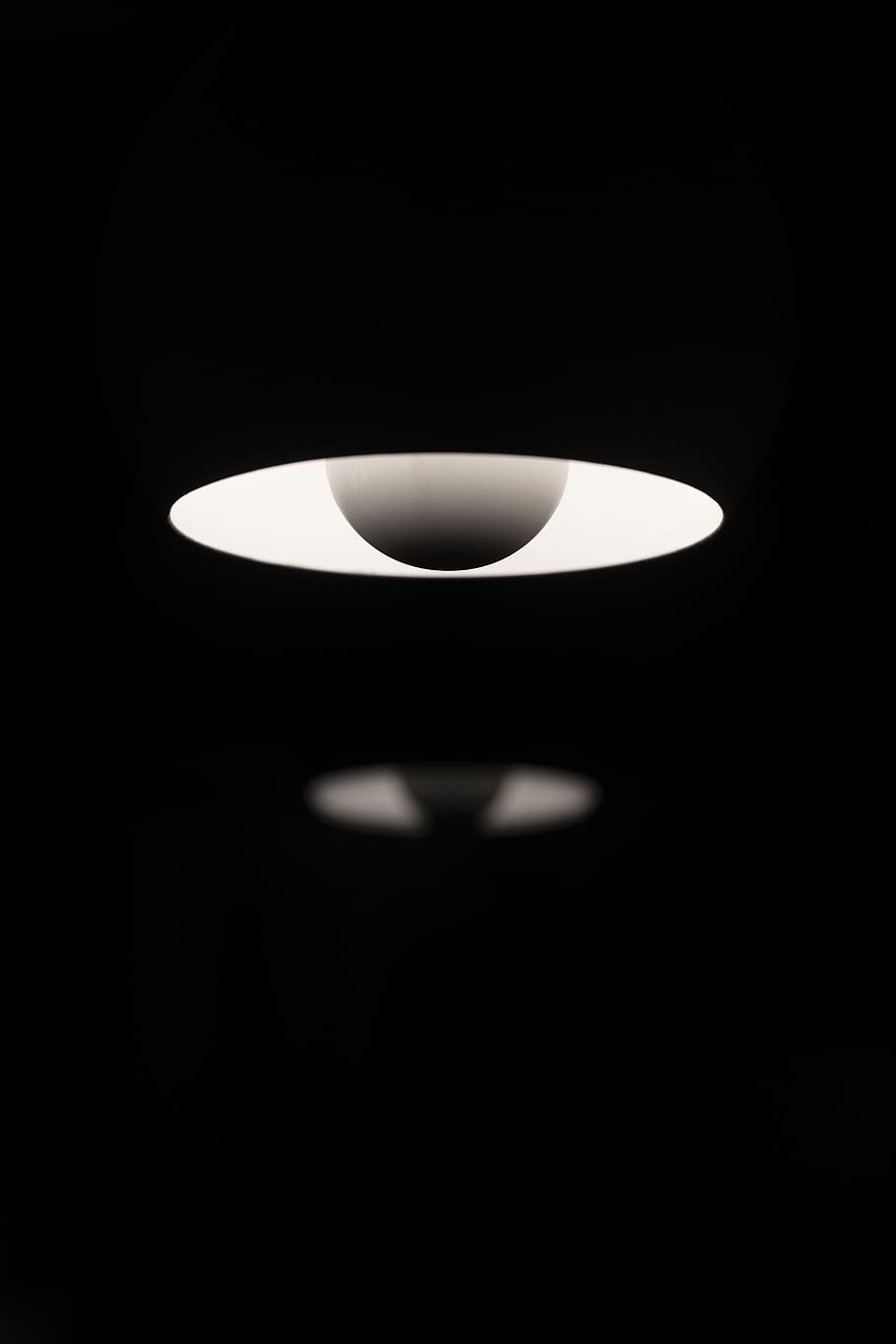 white and black pendant lamp, lampshade, ceiling light, light fixture