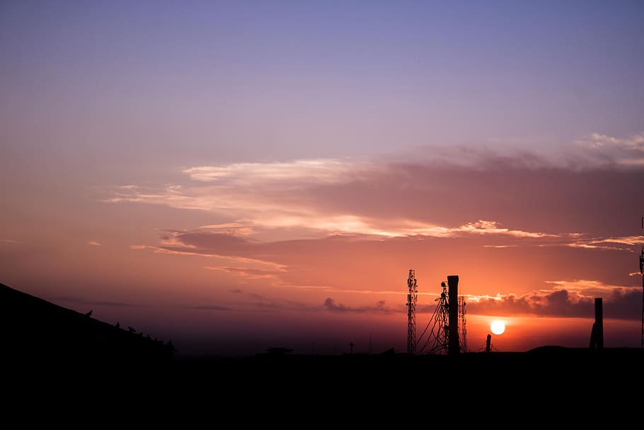 cloudy, sunrise, sunset, lagos, sky, silhouette, cloud - sky HD wallpaper