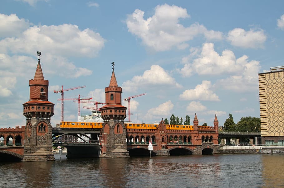 bridge, sea, water, river, architecture, built structure, building exterior HD wallpaper