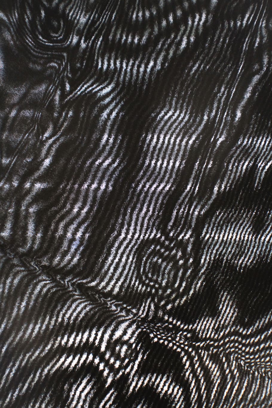 fabric, window, light, waves, wavy, design, random, black, white HD wallpaper