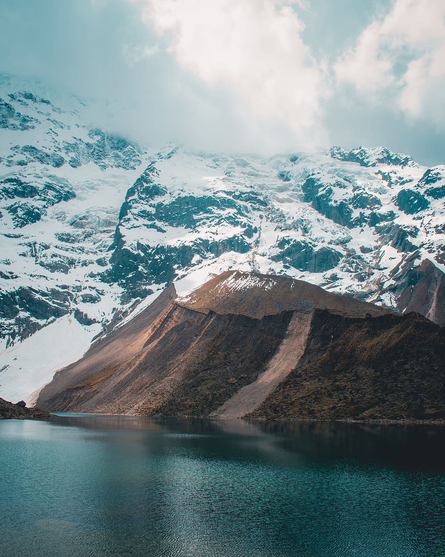 HD wallpaper: snow capped mountains near body of water at daytime,  landscape | Wallpaper Flare