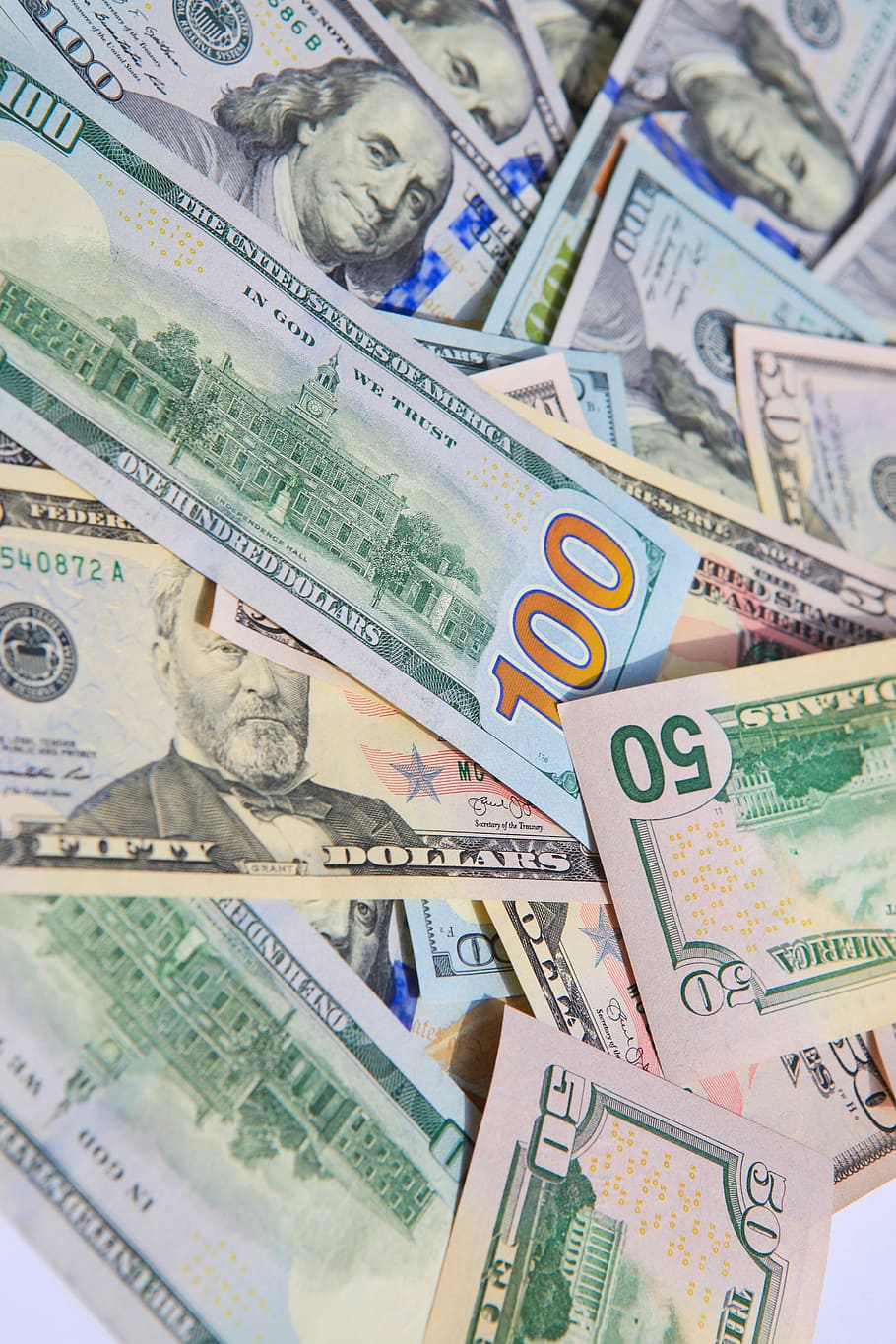 dollar, dollars, new, pile, bills, heap, debt, nobody, many HD wallpaper