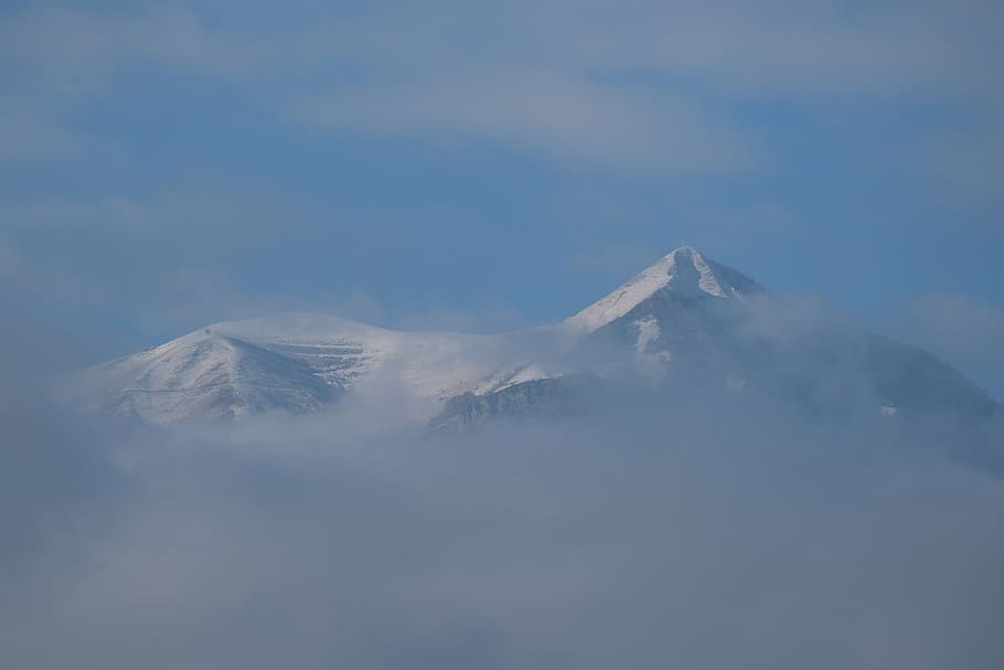 mountain, outdoors, nature, mountain range, peak, ice, snow HD wallpaper