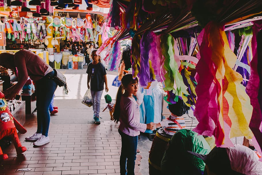 mexico, tijuana, multi colored, retail, real people, market, HD wallpaper