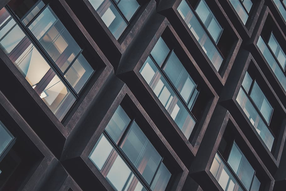 germany, cologne, köln, geometric, abstract, windows, architecture, HD wallpaper