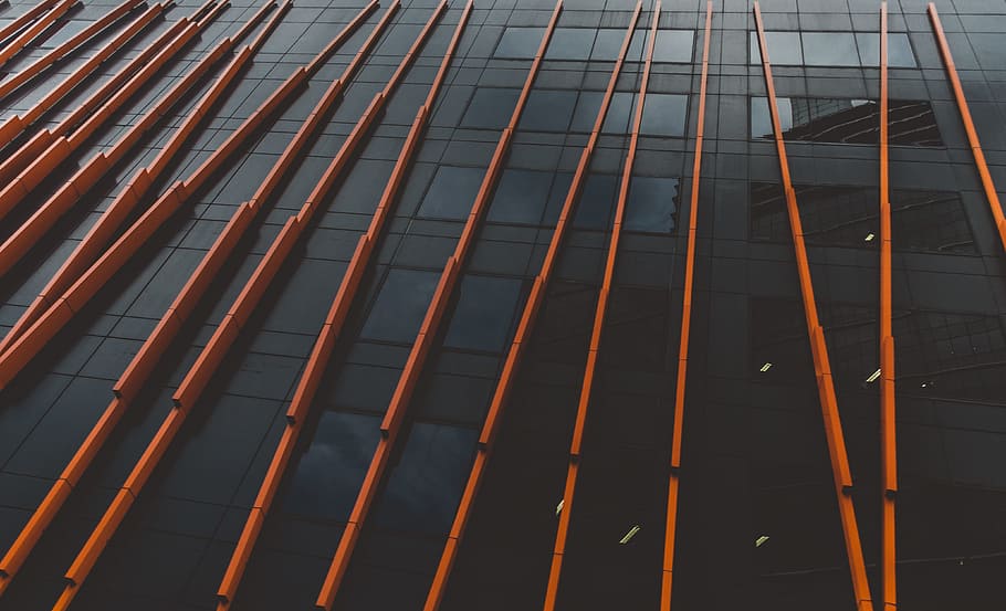 Low-angle Photography of Glass Building, architecture, design HD wallpaper