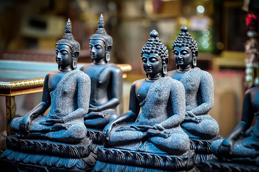 Buddha Pottery - Clay Figures, buddhism, statue, religion, asia, HD wallpaper
