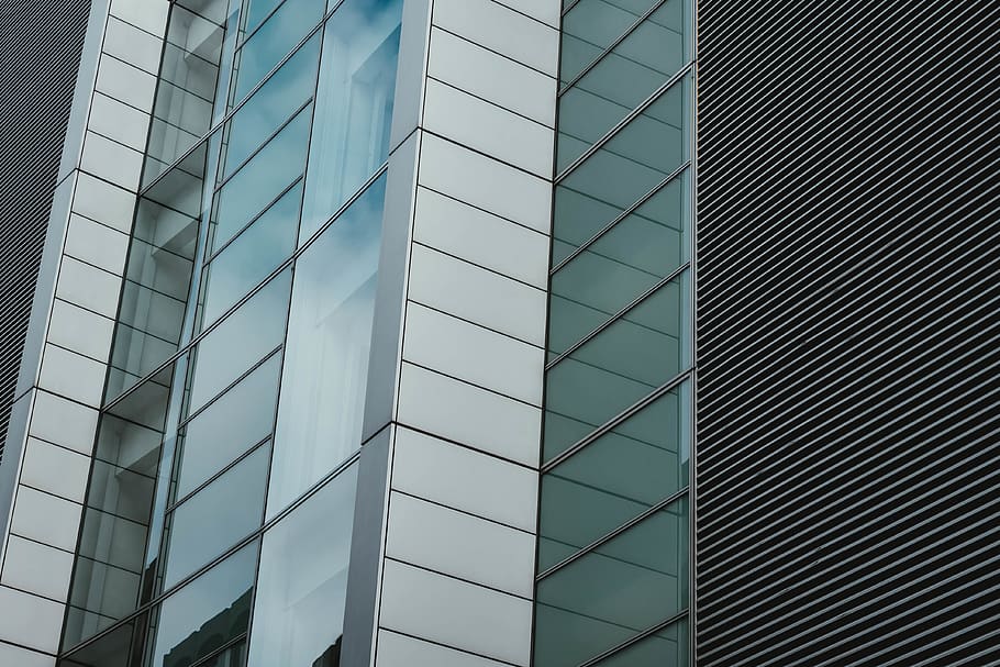 mirror building, urban, town, skyscraper, high rise, city, architecture HD wallpaper